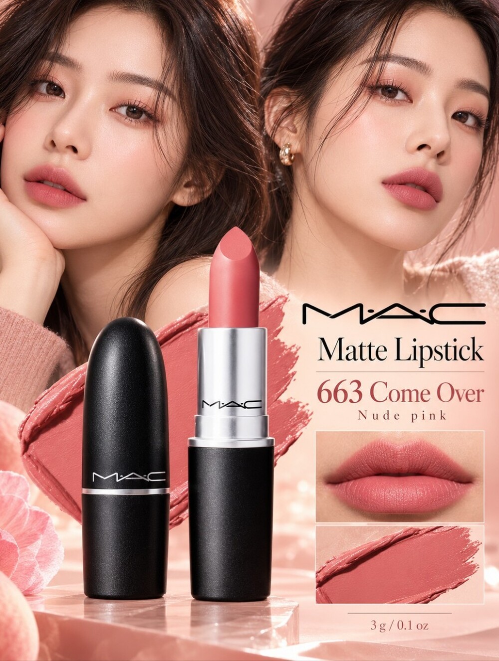 MAC Matte Lipstick – 663 Come Over